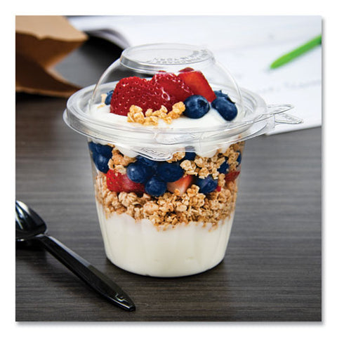 Safeseal Tamper-resistant, Tamper Evident Bowls, Dome Lid, 12 Oz, 4.36 X 8.84 X 4.52, Clear, Plastic, 256/carton
