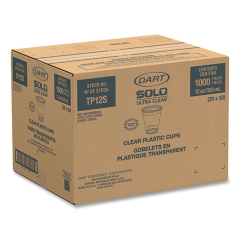 Ultra Clear Cups, 12 Oz, 50/bag, 20 Bags/carton