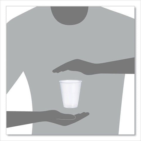 High-impact Polystyrene Squat Cold Cups, 12 Oz, Translucent, 50/sleeve, 20 Sleeves/carton