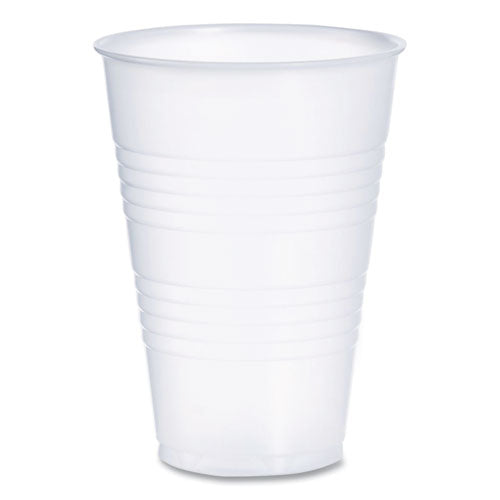 High-impact Polystyrene Cold Cups, 14 Oz, Translucent, 50/sleeve. 20 Sleeves/carton