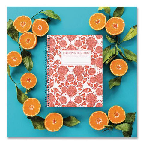 Spiral Composition Book, Medium/college Rule, Sunflowers, (80) 9.75 X 7.5 Sheets