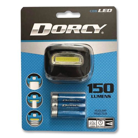 Active Cob Led Headlamp, 3 Aaa Batteries (included), Black