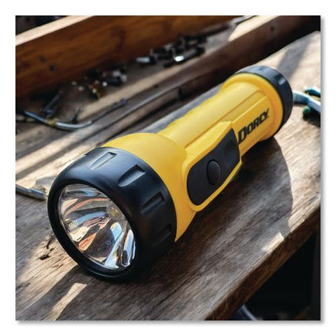 Led Work Light Flashlight, 2 D Batteries (included), Yellow