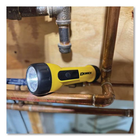 Led Work Light Flashlight, 2 D Batteries (included), Yellow