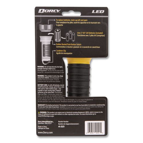 Led Floating Flashlight, 3 Aa Batteries (included), Yellow