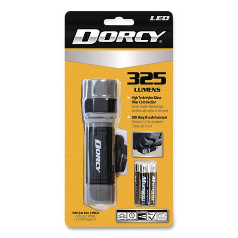 Unbreakable Pro Compact Flashlight, 3 Aaa Batteries (included), Black