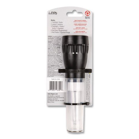 Stormproof Ar Tech Flashlight And Lantern, 3 Aa Batteries (included), Black
