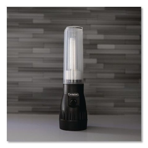Stormproof Ar Tech Flashlight And Lantern, 3 Aa Batteries (included), Black