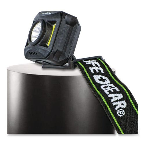 Lifegear Adventure Usb-c Rechargeable Headlamp, Rechargeable Lithium Ion Battery (included), Black