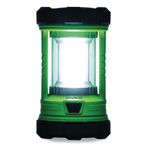 Lifegear Rechargeable Green Lantern And Power Bank, Rechargeable Lithium Ion Battery (included), Green