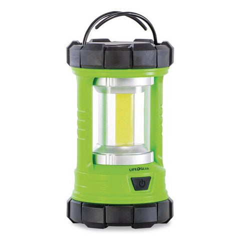 Lifegear Rechargeable Green Lantern And Power Bank, Rechargeable Lithium Ion Battery (included), Green