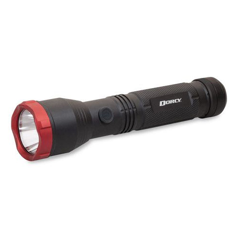 Ultra Hd Aluminum Flashlight, 4 Aa Batteries (included), Black
