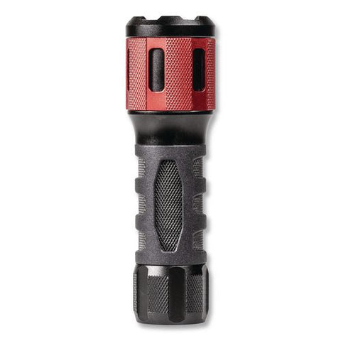 Ultra Hd Twist Flashlight Area Light, 3 Aaa Batteries (included), Red/black