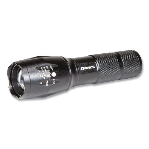 Ultra Hd Rechargeable Aluminum Flashlight, Rechargeable Lithium Ion Battery (included), Black
