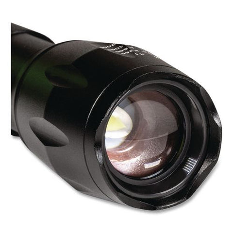 Ultra Hd Rechargeable Aluminum Flashlight, Rechargeable Lithium Ion Battery (included), Black