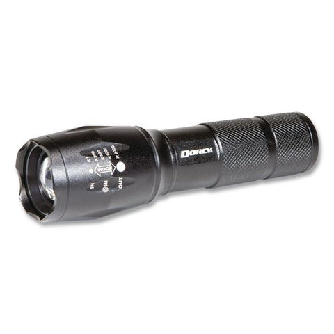 Ultra Hd Rechargeable Aluminum Flashlight, Rechargeable Lithium Ion Battery (included), Black
