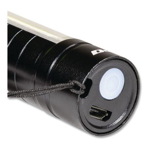 Ultra Hd Rechargeable Area Flashlight, Rechargeable Lithium Ion Battery (included), Black