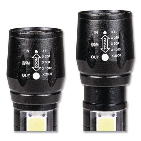 Ultra Hd Rechargeable Area Flashlight, Rechargeable Lithium Ion Battery (included), Black