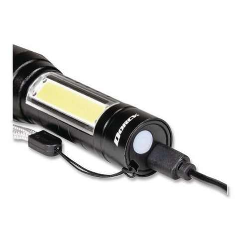 Ultra Hd Rechargeable Area Flashlight, Rechargeable Lithium Ion Battery (included), Black