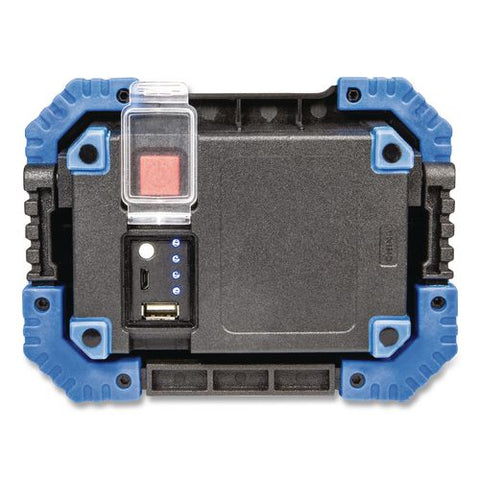 Diehard Rechargeable Utility Work Light With Power Bank, Lithium Ion Rechargeable Battery (included), Black/blue
