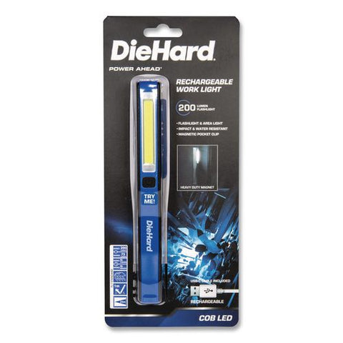 Diehard Rechargeable Portable Pen Light, Blue