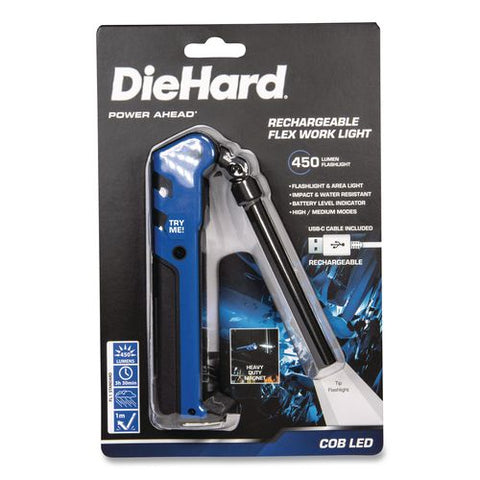 Diehard Rechargeable Flex Work Light, Blue