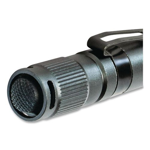 Diehard Aluminum 180 Lumen Twist Focus Flashlight With Pocket Clip, 2 Aa Batteries (included), Black