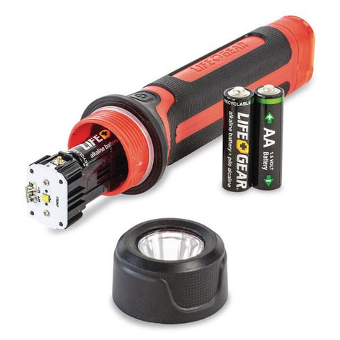 Lifegear Stormproof Signal Light, 4 Aa Batteries (included), Red