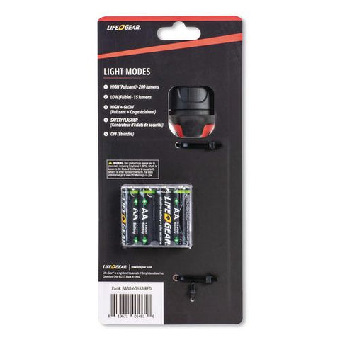 Lifegear Stormproof Signal Light, 4 Aa Batteries (included), Red