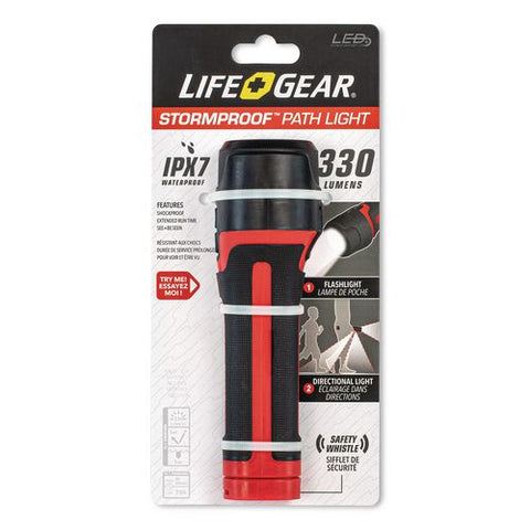 Lifegear Stormproof Path Light, 4 Aa Batteries (included), Red