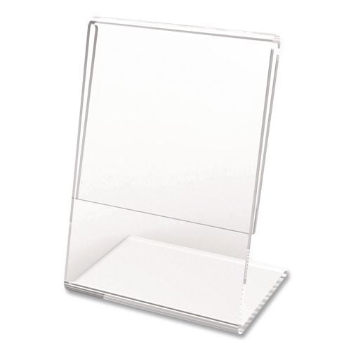 Mini Tabletop Sign Holder, 3 X 4 Insert, Clear