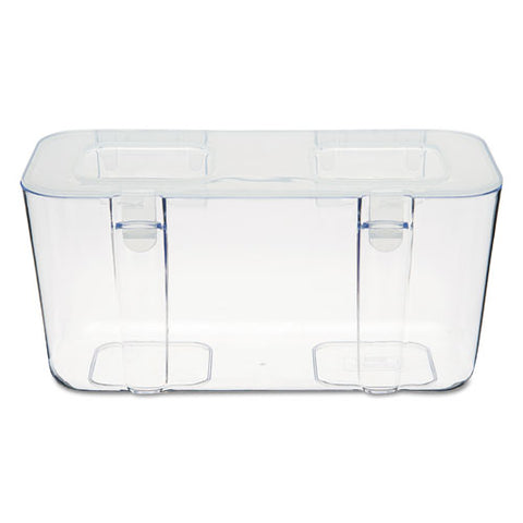 Stackable Caddy Organizer, Medium, Plastic, 8.8 X 4 X 4.38, White