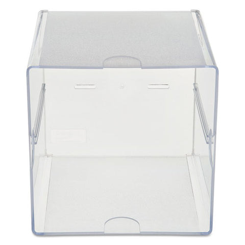 Stackable Cube Organizer, 1 Compartment, 6 X 6 X 6, Plastic, Clear