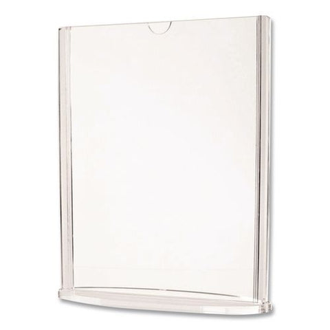 Tabletop Sign And Menu Holder, 8.5 X 11 Insert, Clear