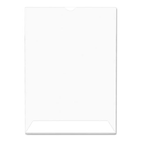 Superior Image Slanted Sign Holder, Portrait, 5 X 7 Insert, Clear