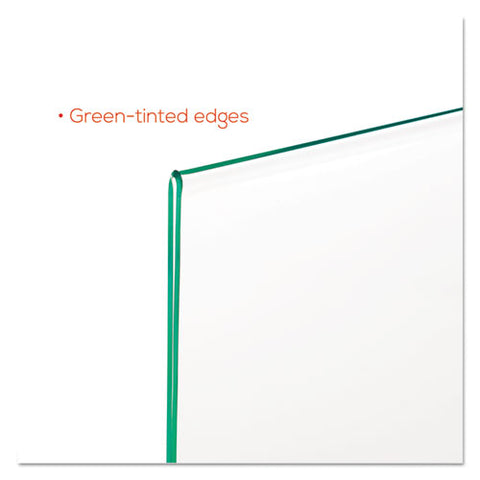 Superior Image Premium Green Edge Sign Holders, 11 X 8.5 Insert, Clear/green