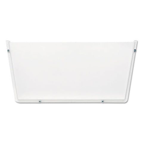 Unbreakable Docupocket Wall File, Letter Size, 14.5" X 3" X 6.5", Clear