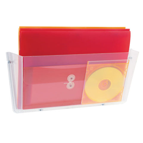 Unbreakable Docupocket Wall File, Legal Size, 17.5" X 3" X 6.5", Clear