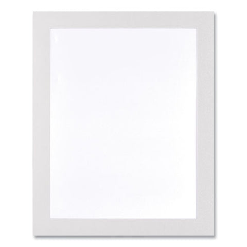 Self Adhesive Sign Holders, 8.5 X 11 Insert, Clear With White Border, 2/pack