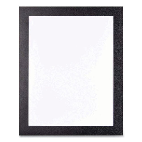 Self Adhesive Sign Holders, 11 X 17 Insert, Clear With Black Border, 2/pack