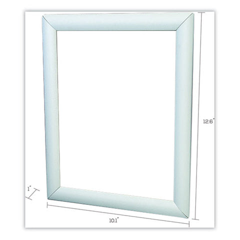 Single-sided Led Wall-mount Display Frame, 8.5 X 11 Insert, Silver