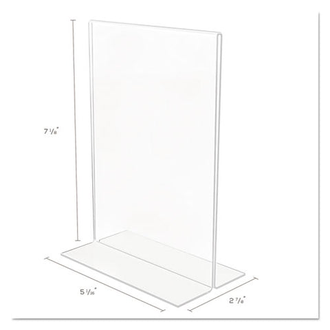 Classic Image Double-sided Sign Holder, 5 X 7 Insert, Clear