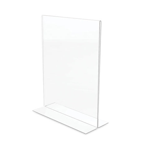 Classic Image Double-sided Sign Holder, 8.5 X 11 Insert, Clear