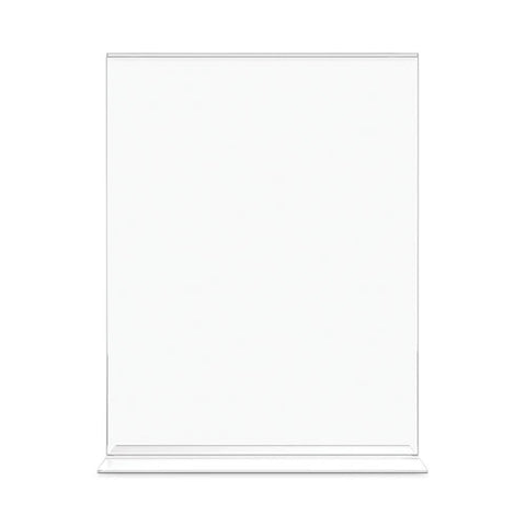 Classic Image Double-sided Sign Holder, 8.5 X 11 Insert, Clear