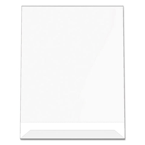 Classic Image Slanted Sign Holder, Portrait, 8.5 X 11 Insert, Clear