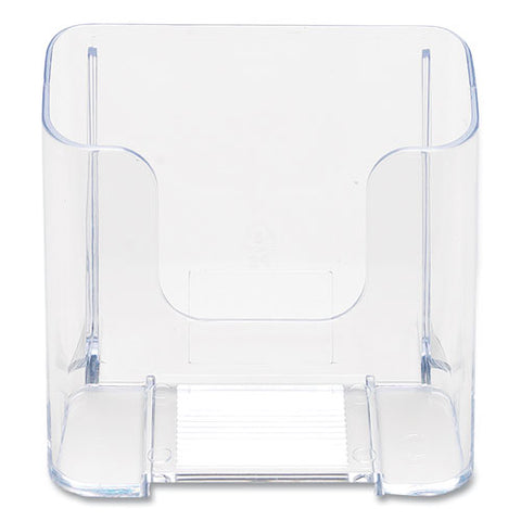 Docuholder For Countertop/wall-mount, Leaflet Size, 4.37w X 3.25d X 3.87h, Clear