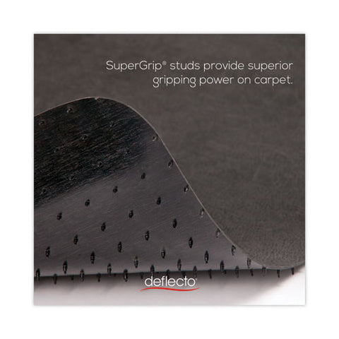 Supermat Frequent Use Chair Mat For Medium Pile Carpet, 45 X 53, Rectangular, Black