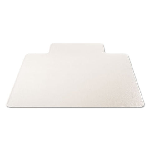 Rollamat Frequent Use Chair Mat, Med Pile Carpet, Flat, 45 X 53, Wide Lipped, Clear