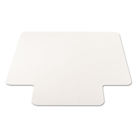 Economat All Day Use Chair Mat For Hard Floors, Flat Packed, 45 X 53, Wide Lipped, Clear