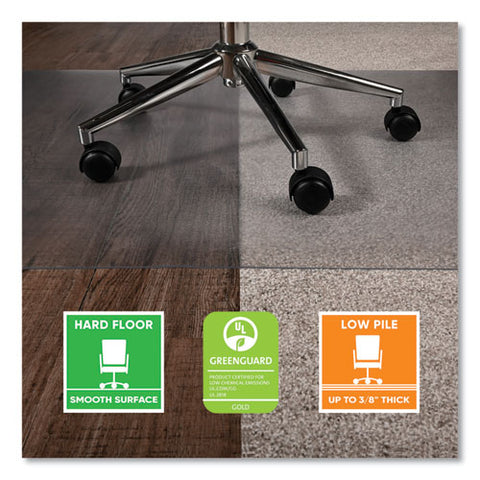 Supergrip Chair Mat, Rectangular, 48 X 36, Clear, Ships Rolled